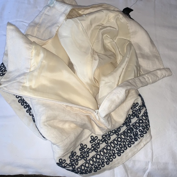 BNWT J. Crew Embroidered-Trim Short in Beauchamps Embroidered Linen - Picture 6 of 8